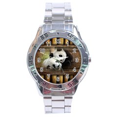 Panda Love Stainless Steel Watch