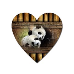 Panda Love Magnet (heart) by TheWowFactor