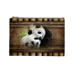 Panda Love Cosmetic Bag (large) by TheWowFactor