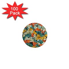 Paint Strokes In Retro Colors 1  Mini Magnet (100 Pack)  by LalyLauraFLM