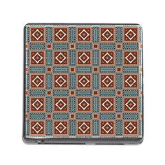 Squares Rectangles And Other Shapes Pattern Memory Card Reader With Storage (square) by LalyLauraFLM