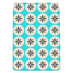 Floral Pattern On A Blue Background Removable Flap Cover (large) by LalyLauraFLM