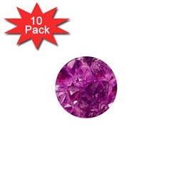 Amethyst Stone Of Healing 1  Mini Button Magnet (10 Pack) by FunWithFibro