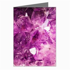 Amethyst Stone Of Healing Greeting Card by FunWithFibro