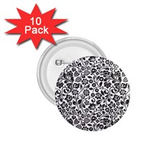 Elegant Glittery Floral 1 75  Button (10 Pack) by StuffOrSomething