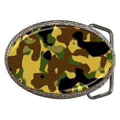 Camo Pattern  Belt Buckle (oval)