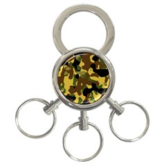 Camo Pattern  3-ring Key Chain