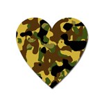 Camo Pattern  Magnet (Heart) Front