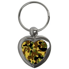 Camo Pattern  Key Chain (heart)