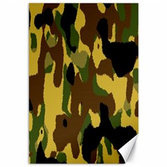 Camo Pattern  Canvas 12  X 18  (unframed) by Colorfulart23