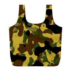 Camo Pattern  Reusable Bag (l) by Colorfulart23