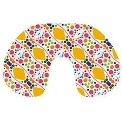 Dots And Rhombus Travel Neck Pillow