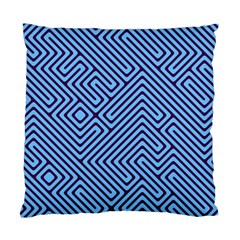Blue Maze Standard Cushion Case (two Sides)