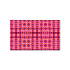 Abstract Pink Floral Tile Pattern Sticker 10 Pack (rectangle) by GardenOfOphir