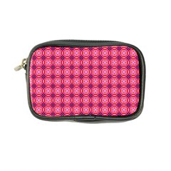 Abstract Pink Floral Tile Pattern Coin Purse by GardenOfOphir