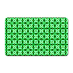 Green Abstract Tile Pattern Magnet (rectangular) by GardenOfOphir