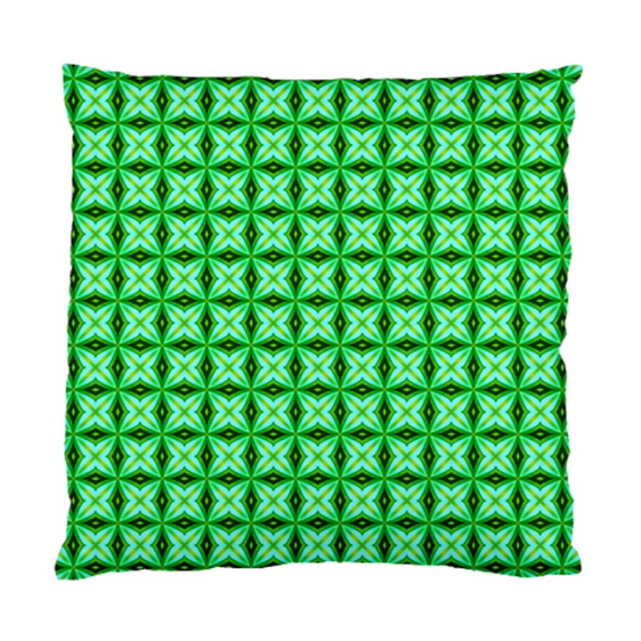 Green Abstract Tile Pattern Cushion Case (Two Sided) 