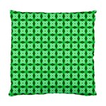 Green Abstract Tile Pattern Cushion Case (Two Sided)  Back