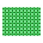 Green Abstract Tile Pattern Double Sided Flano Blanket (Mini) 35 x27  Blanket Front