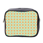 Aqua Mint Pattern Mini Travel Toiletry Bag (Two Sides) Front