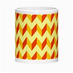 Modern Retro Chevron Patchwork Pattern  Morph Mug Center