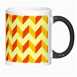 Modern Retro Chevron Patchwork Pattern  Morph Mug Right