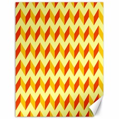 Modern Retro Chevron Patchwork Pattern  Canvas 18  x 24  (Unframed)