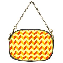 Modern Retro Chevron Patchwork Pattern  Chain Purse (One Side)