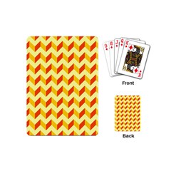 Modern Retro Chevron Patchwork Pattern  Playing Cards (Mini)