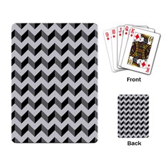 Modern Retro Chevron Patchwork Pattern  Playing Cards Single Design by GardenOfOphir