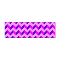 Modern Retro Chevron Patchwork Pattern Bumper Sticker 10 Pack