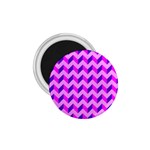 Modern Retro Chevron Patchwork Pattern 1.75  Button Magnet Front