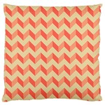 Modern Retro Chevron Patchwork Pattern Large Cushion Case (Two Sided)  Back