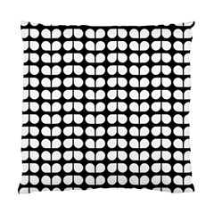 Black And White Leaf Pattern Cushion Case (single Sided)  by GardenOfOphir