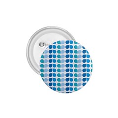 Blue Green Leaf Pattern 1 75  Button