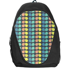 Colorful Leaf Pattern Backpack Bag by GardenOfOphir