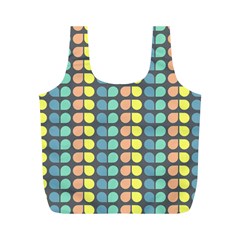 Colorful Leaf Pattern Reusable Bag (m) by GardenOfOphir