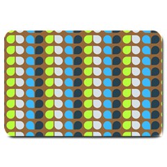 Colorful Leaf Pattern Large Door Mat by GardenOfOphir