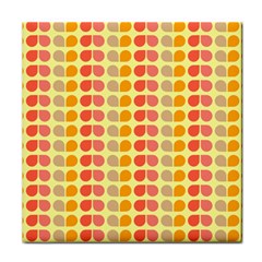 Colorful Leaf Pattern Face Towel by GardenOfOphir