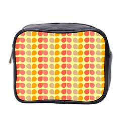 Colorful Leaf Pattern Mini Travel Toiletry Bag (Two Sides)