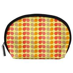 Colorful Leaf Pattern Accessory Pouch (Large)