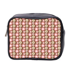 Cute Floral Pattern Mini Travel Toiletry Bag (two Sides)