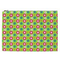 Cute Floral Pattern Cosmetic Bag (xxl) by GardenOfOphir