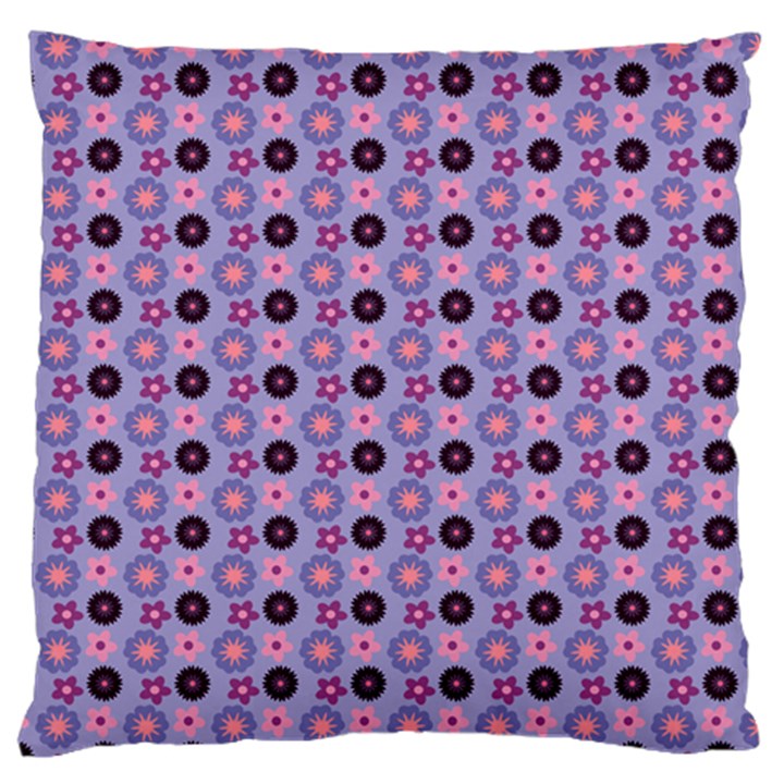 Cute Floral Pattern Large Flano Cushion Case (One Side)