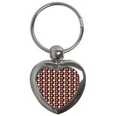 Cute Floral Pattern Key Chain (heart) by GardenOfOphir