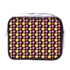 Cute Floral Pattern Mini Travel Toiletry Bag (one Side)