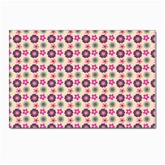 Cute Floral Pattern Postcards 5  X 7  (10 Pack) by GardenOfOphir