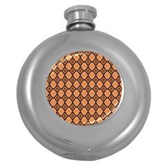 Faux Animal Print Pattern Hip Flask (round) by GardenOfOphir