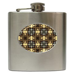 Faux Animal Print Pattern Hip Flask by GardenOfOphir