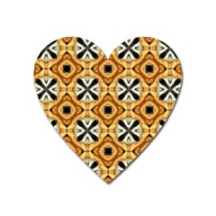 Faux Animal Print Pattern Magnet (heart) by GardenOfOphir